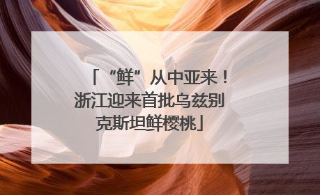 “鲜”从中亚来！浙江迎来首批乌兹别克斯坦鲜樱桃